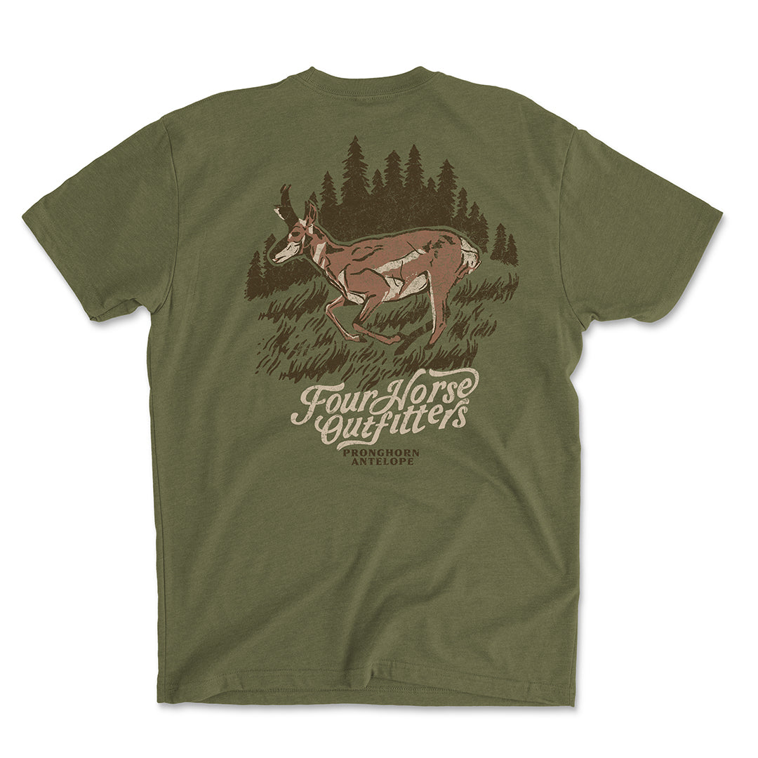 Four Horse Pronghorn Antelope Shirt