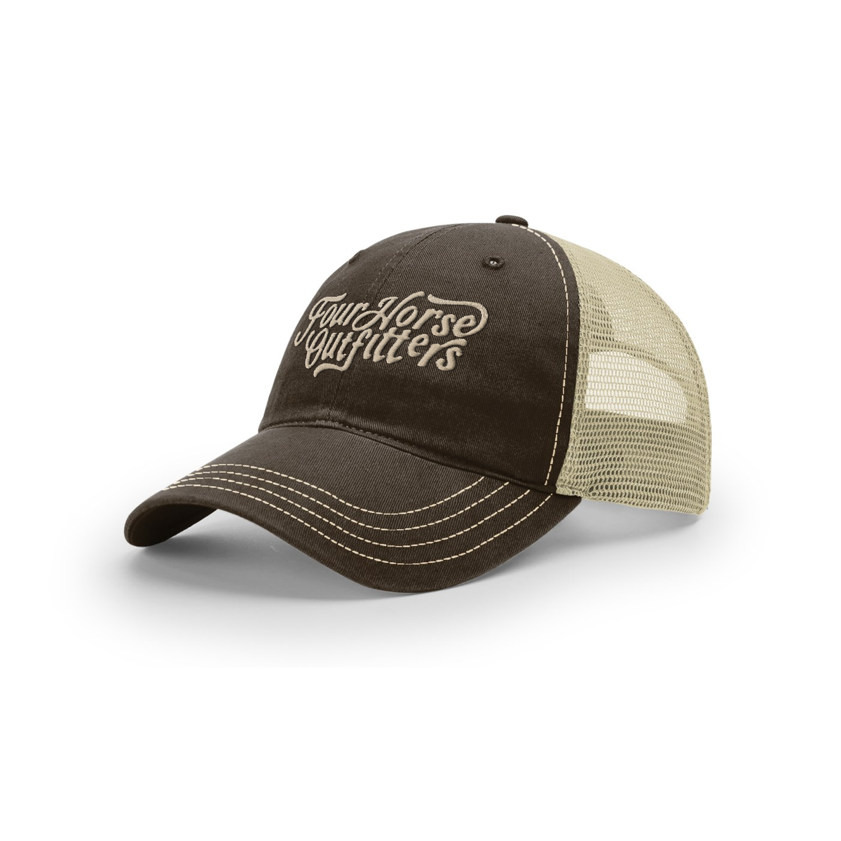 Four Horse Washed Trucker Hat